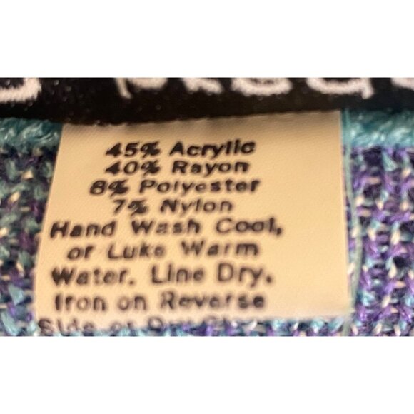 Vintage Schrader Knit Sweater, SweaterDress USA 90s Y2k Stretch Jumper Kimono 16 - Picture 5 of 6